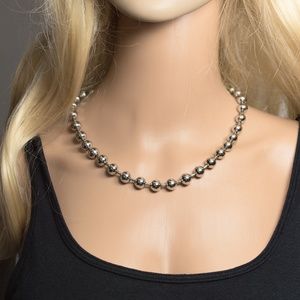 Stainless Steel Ball Necklace